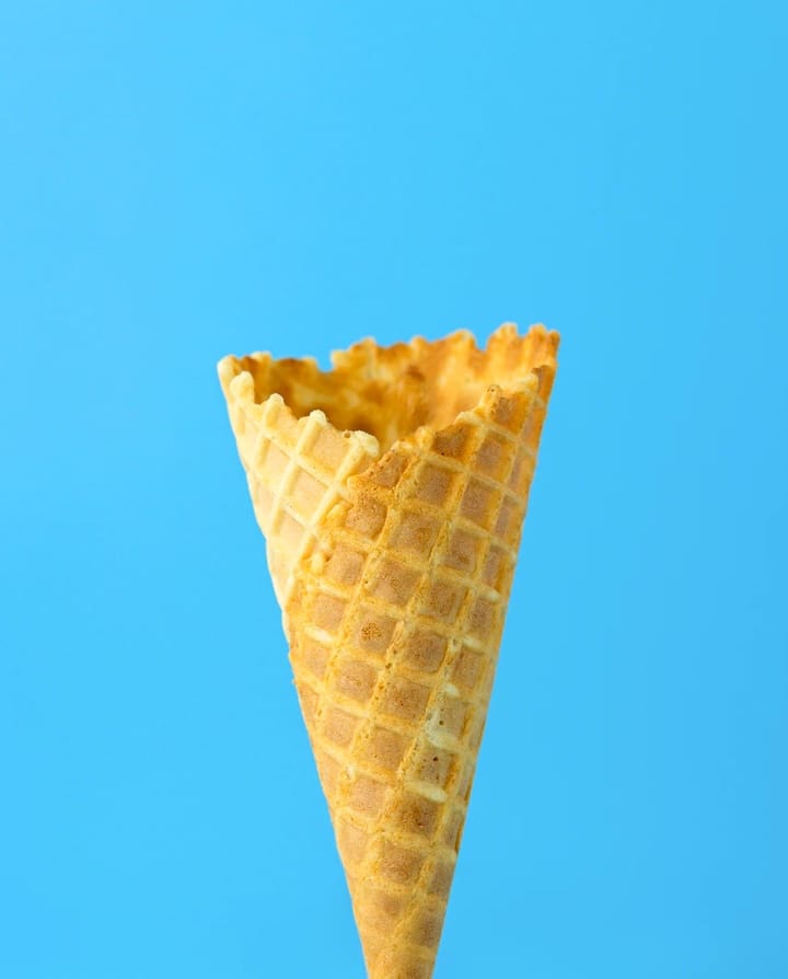 An image of an ice-cream cone